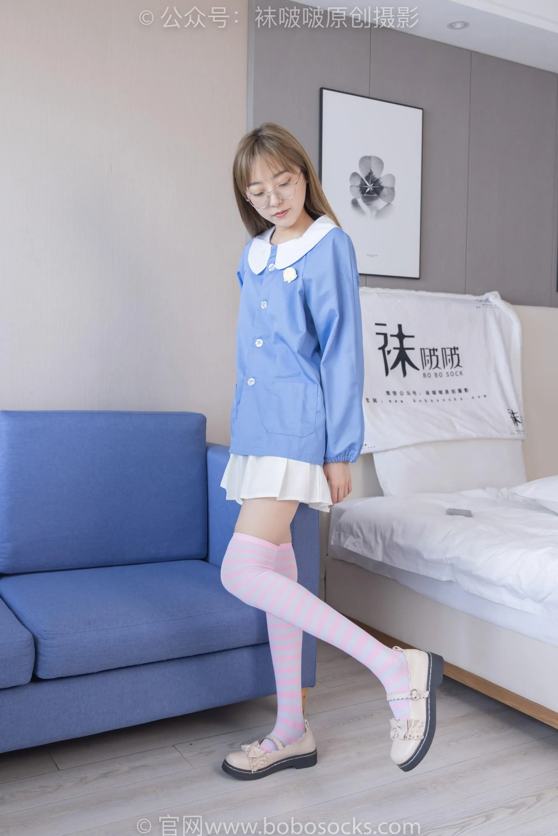 [BoBoSocks袜啵啵]NO.229 稚予-板鞋、皮鞋、两双大腿袜[22] [46P]插图6